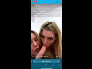 La Giulia e Sofy succhiano un cazzo in diretta