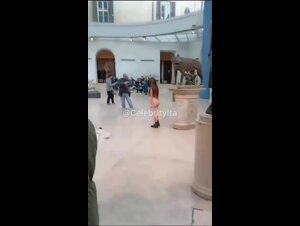 Il video della protesta di Maria Sofia ai musei Capitolini