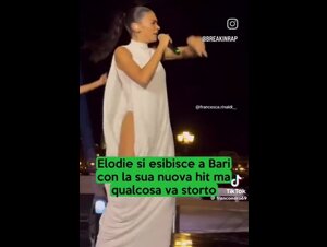 Elodie in concerto a Bari: balla troppo forte e… ops, figa in vista