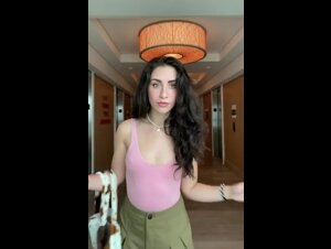 Topless in hotel
